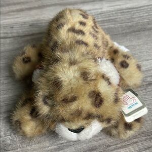 Vintage Applause Leopard Print Plush Toy